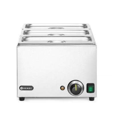 Sada Vodní lázeň RANGER + 3x GN 1/3 s víkem, HENDI, GN (H)150mm, GN 1/1, 230V/1000W, 590x332x(H)242mm | 238967